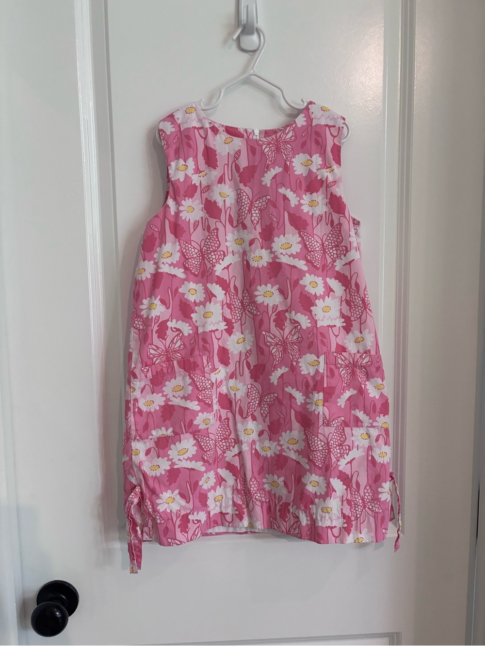 Lilly Pulitzer Pink Floral Butterfly Print Shift Dress